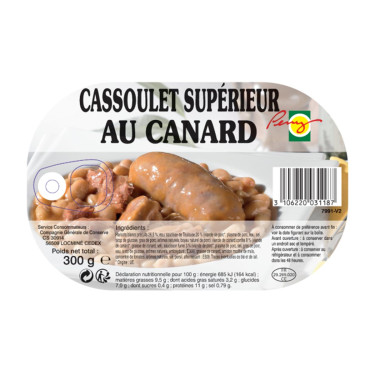 Cassoulet superior con pato