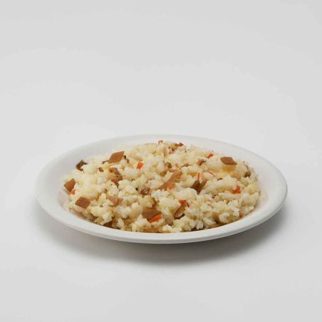 Arroz blanco y verduras