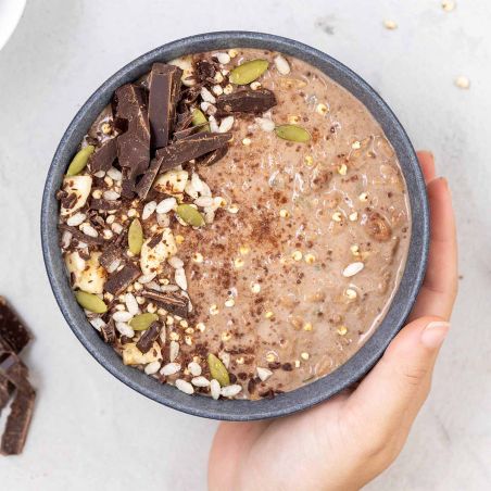 Soufflé de arroz con chocolate