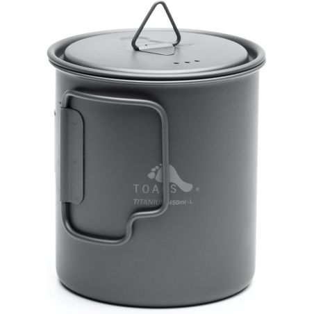 Toaks Popote ultraligero de titanio con tapa - 0,45 L