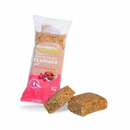 Barre flapjack Authentic Nutrition - Framboise - DLUO 11/2024