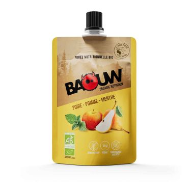 Compota energética ecológica Baouw - Pera, manzana, menta