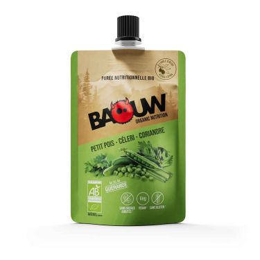 Compota energética ecológica Baouw - Guisantes, apio, cilantro