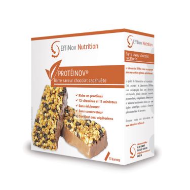 Effinov Proteinov barrita x 5 - Chocolate con cacahuete