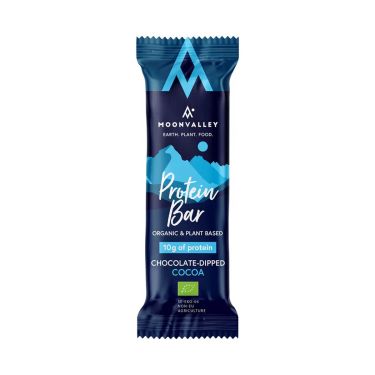 Moonvalley Organic Protein Bar - Cacao con cobertura de chocolate