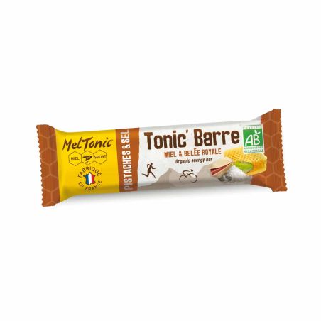 Meltonic barrita energética salada bio - Miel, pistachos y flor de sal de Guérande