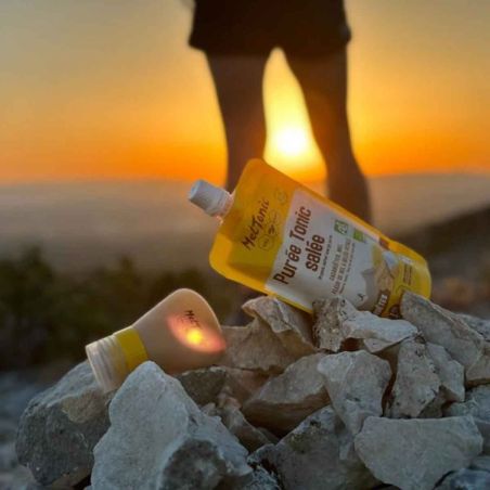 Recarga de puré energético salado ecológico Meltonic - Cacahuetes, miel y jalea real