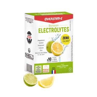 Bebida electrolítica Overstim.s x 10 sobres - Limón, lima