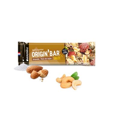 Origin' bar salted Overstim.s - Almendra, anacardos