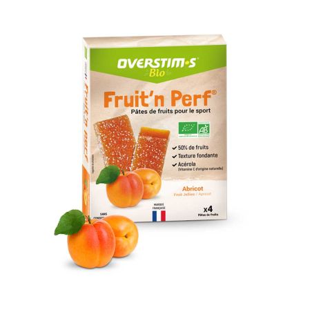 Pâte de fruits bio Overstim.s x 4 - Abricot