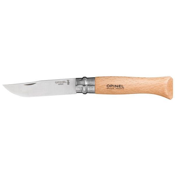 Opinel Cuchillo n°9 - Tradition 9 cm - Acero inoxidable, madera de haya