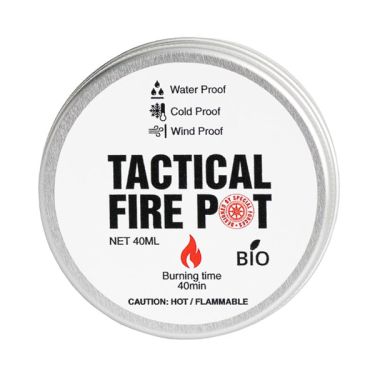 Calentador y gel Tactical Fire Pot - 40 ml