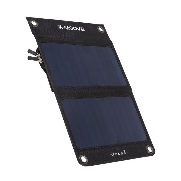 Panel solar + batería externa X-Moove Solargo Trek 10000 mAh - 2 puertos USB