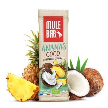 Barrita energética ecológica Mulebar - Piña, coco y bayas de goji